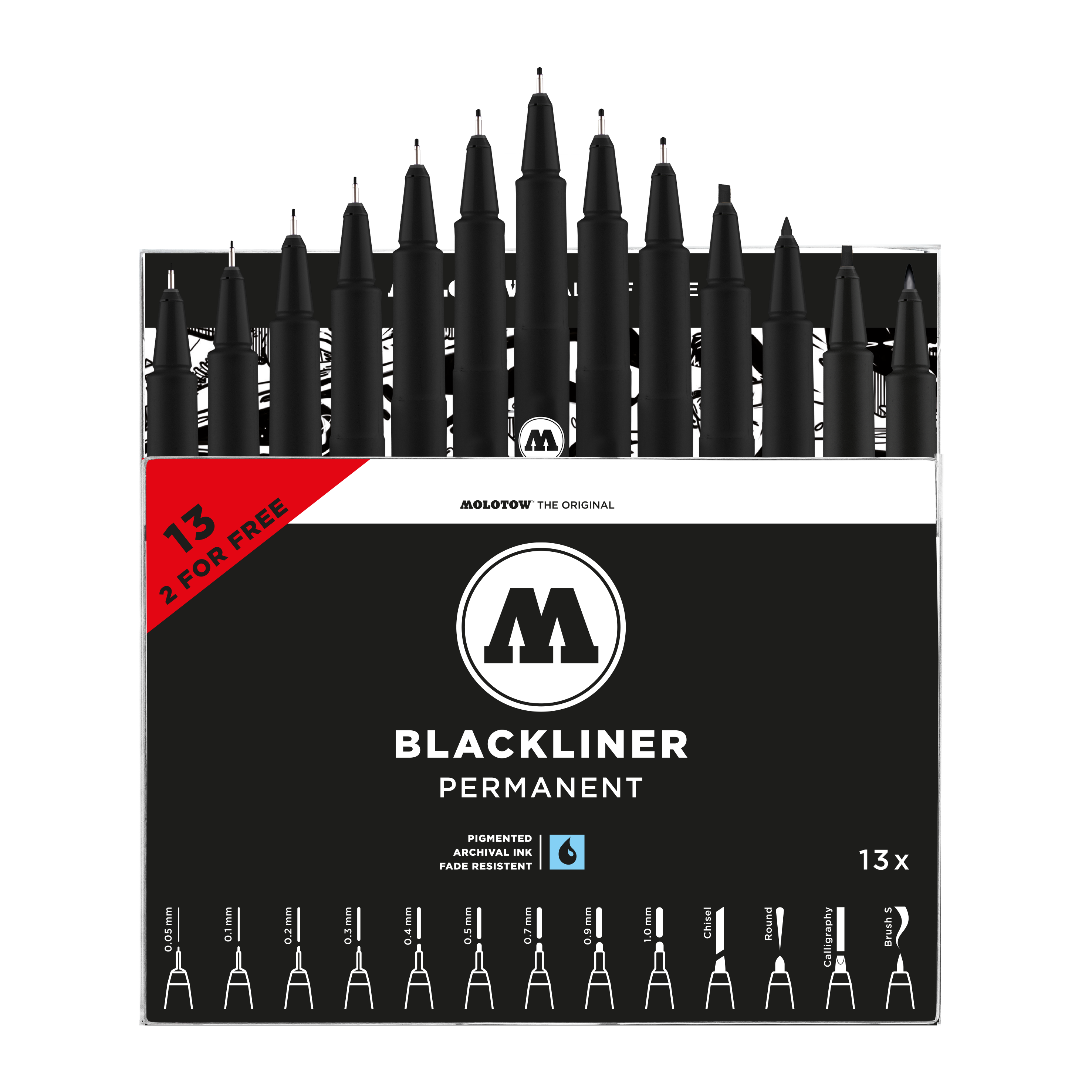 Blackliner Set da 13 marker