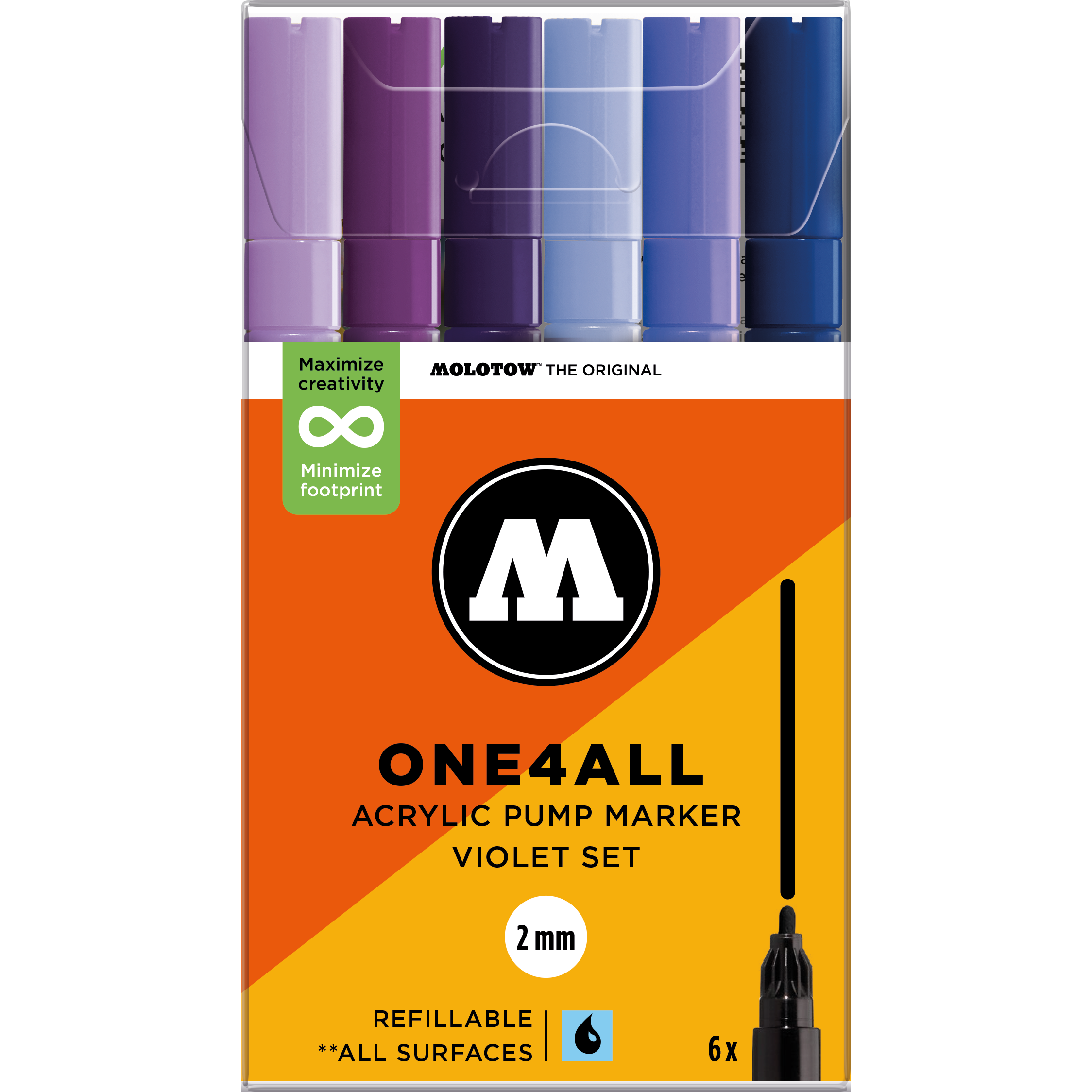 Set da 6 One4All 2 mm Violet
