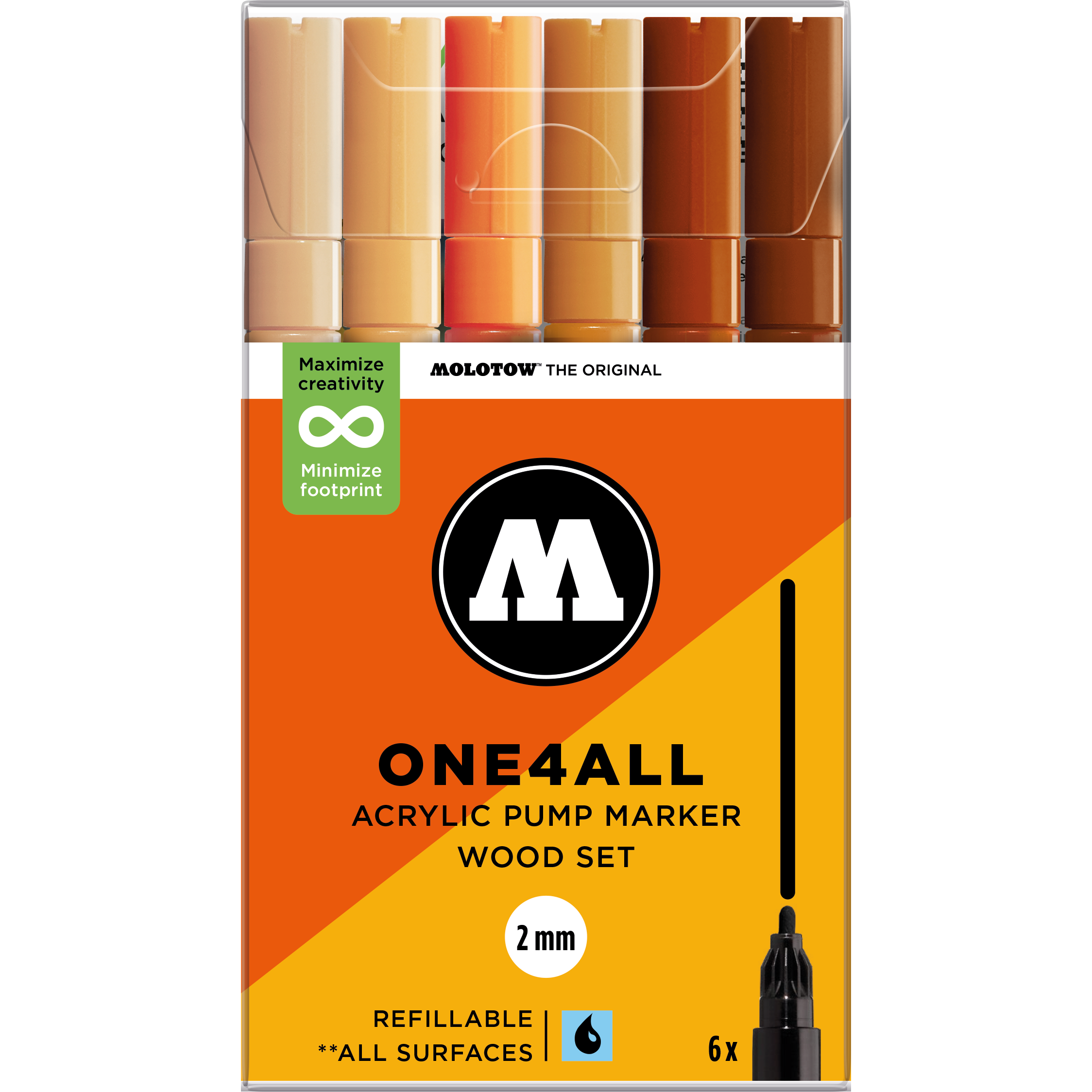 Set da 6 One4All 2 mm Wood
