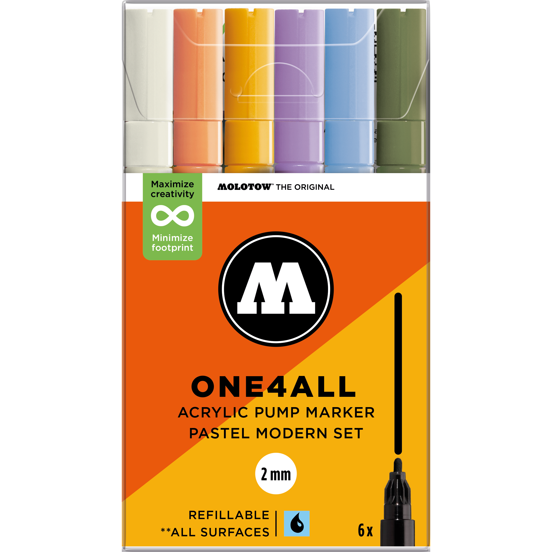 Set da 6 One4All 2 mm Pastel Modern
