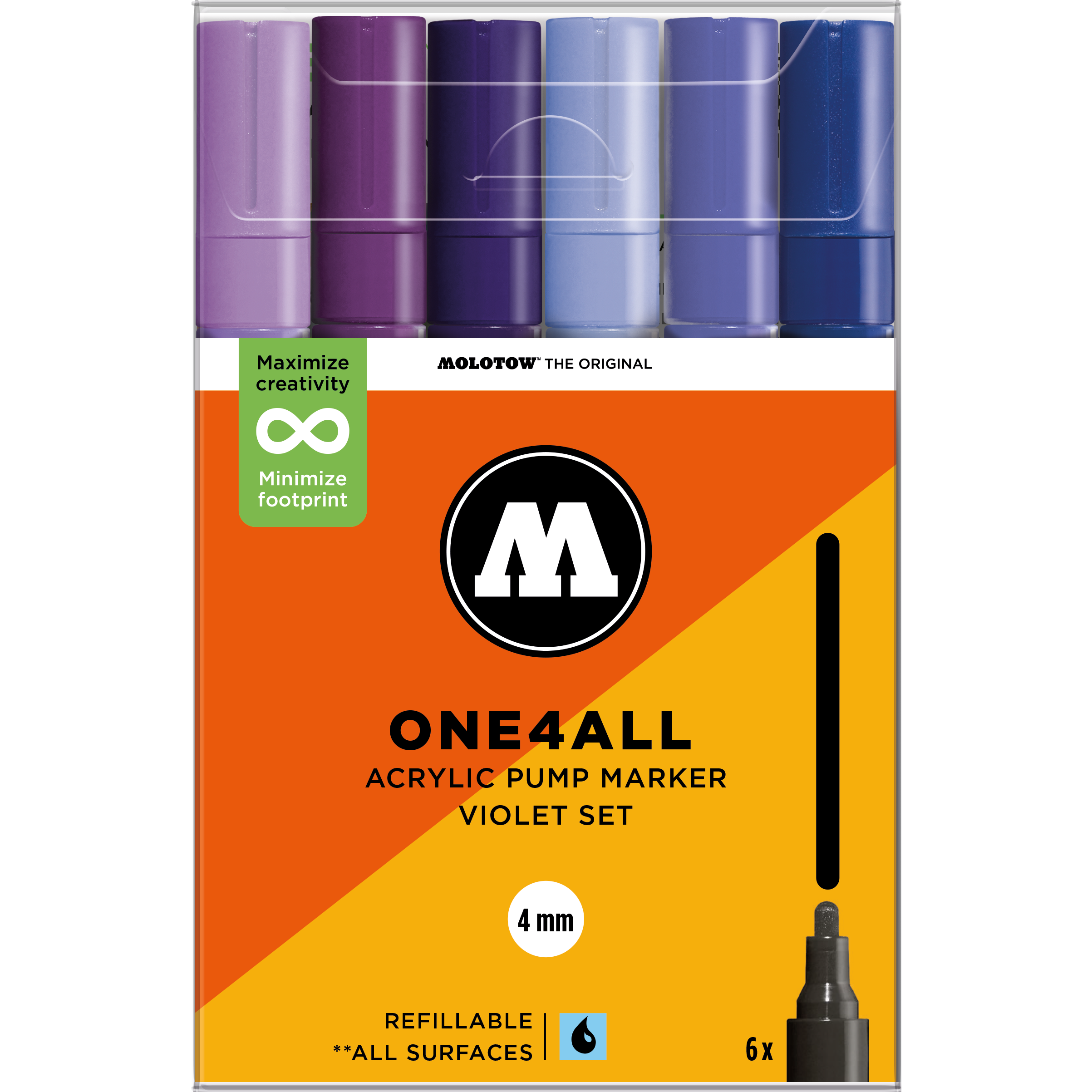 Set da 6 One4All 4 mm Violet