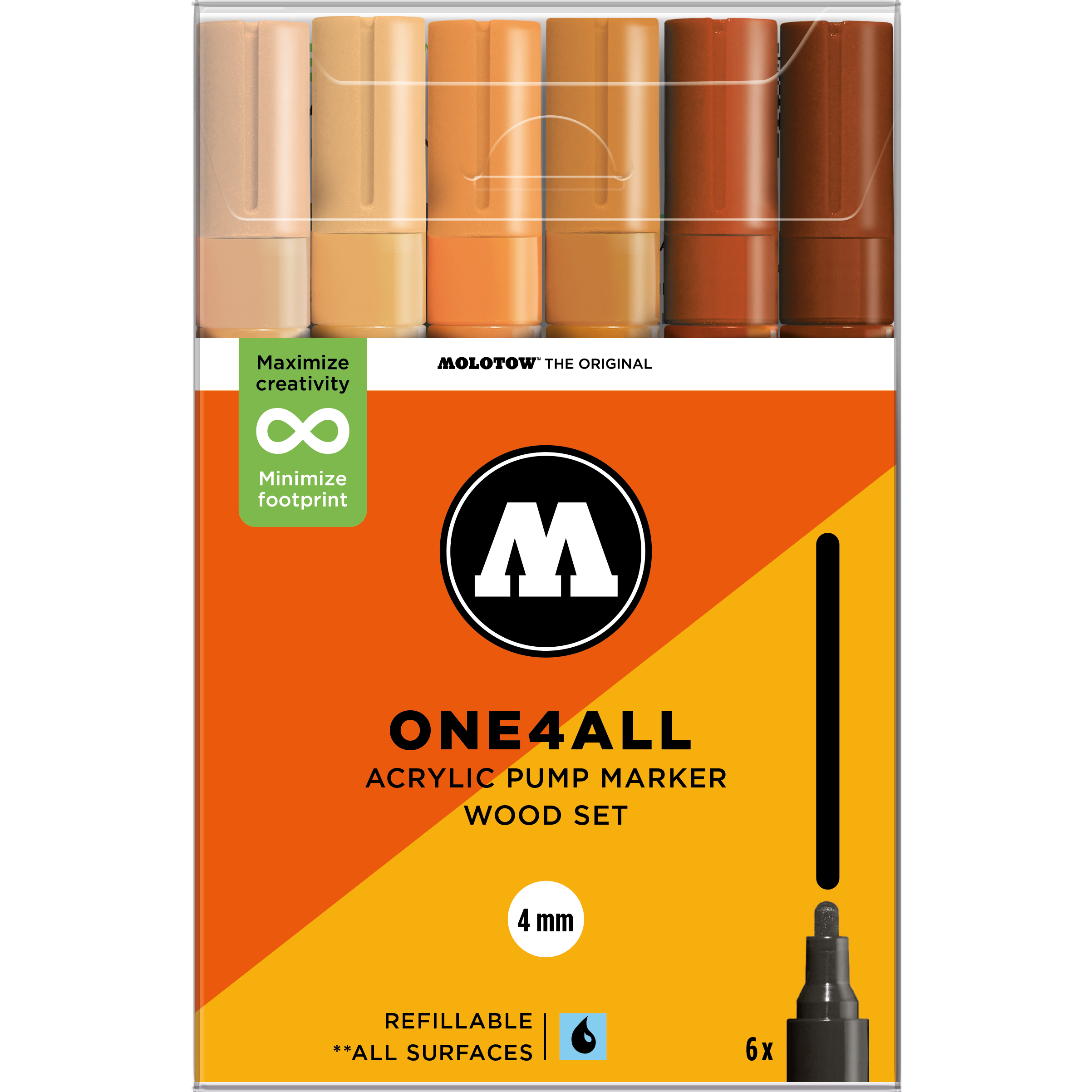 Set da 6 One4All 4 mm Wood