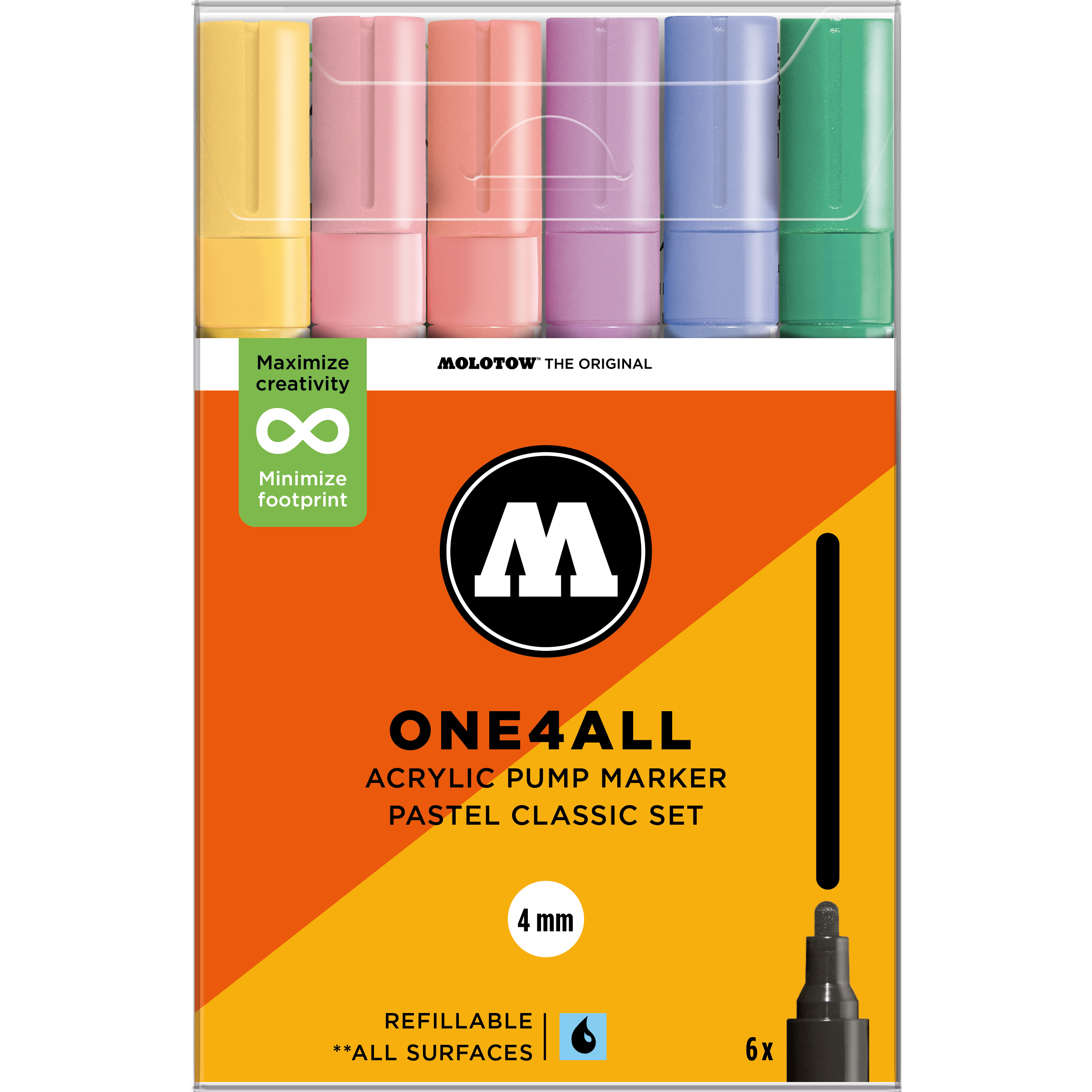 Set da 6 One4All 4 mm Pastel Classic
