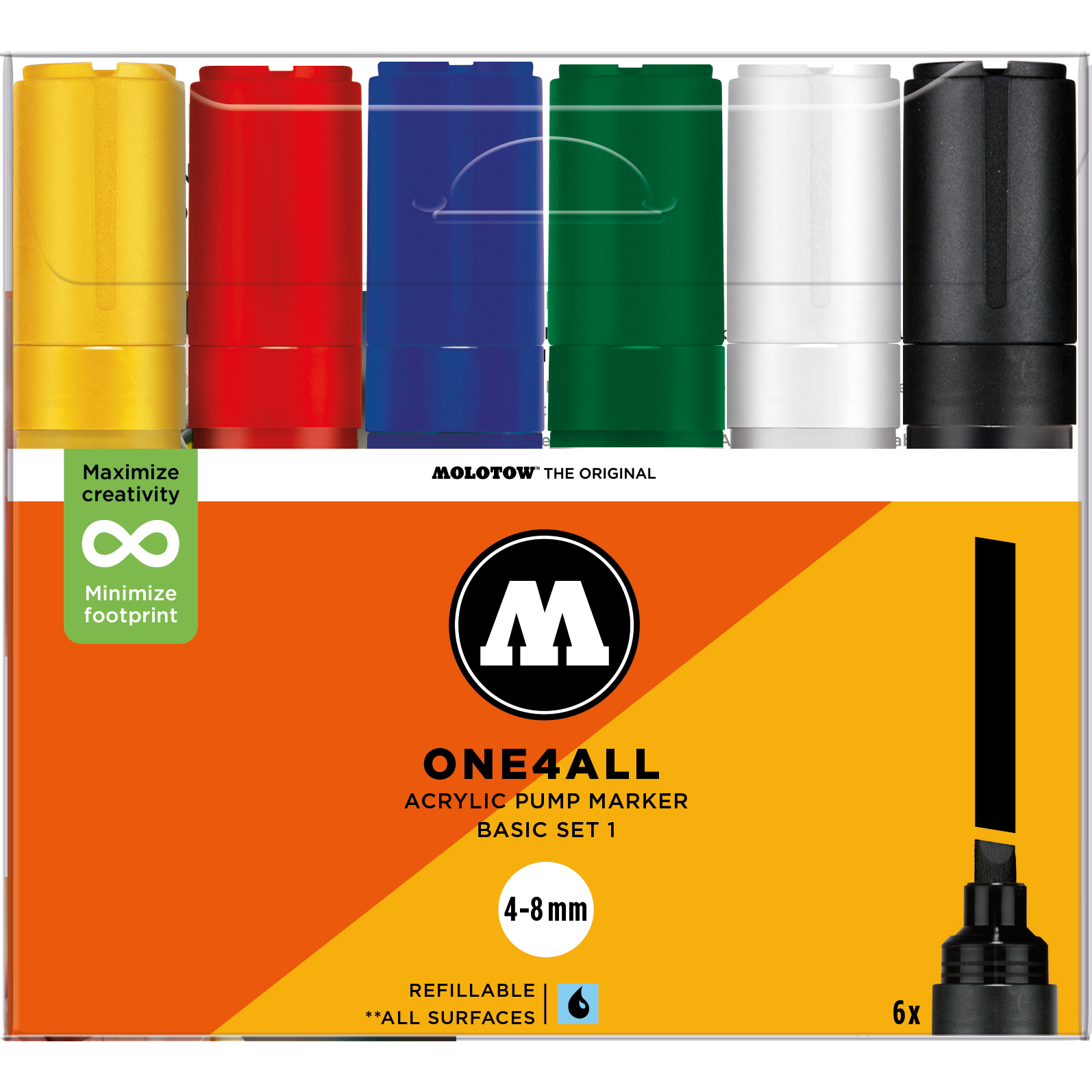 Set da 6 One4All 4-8 mm Basic 1