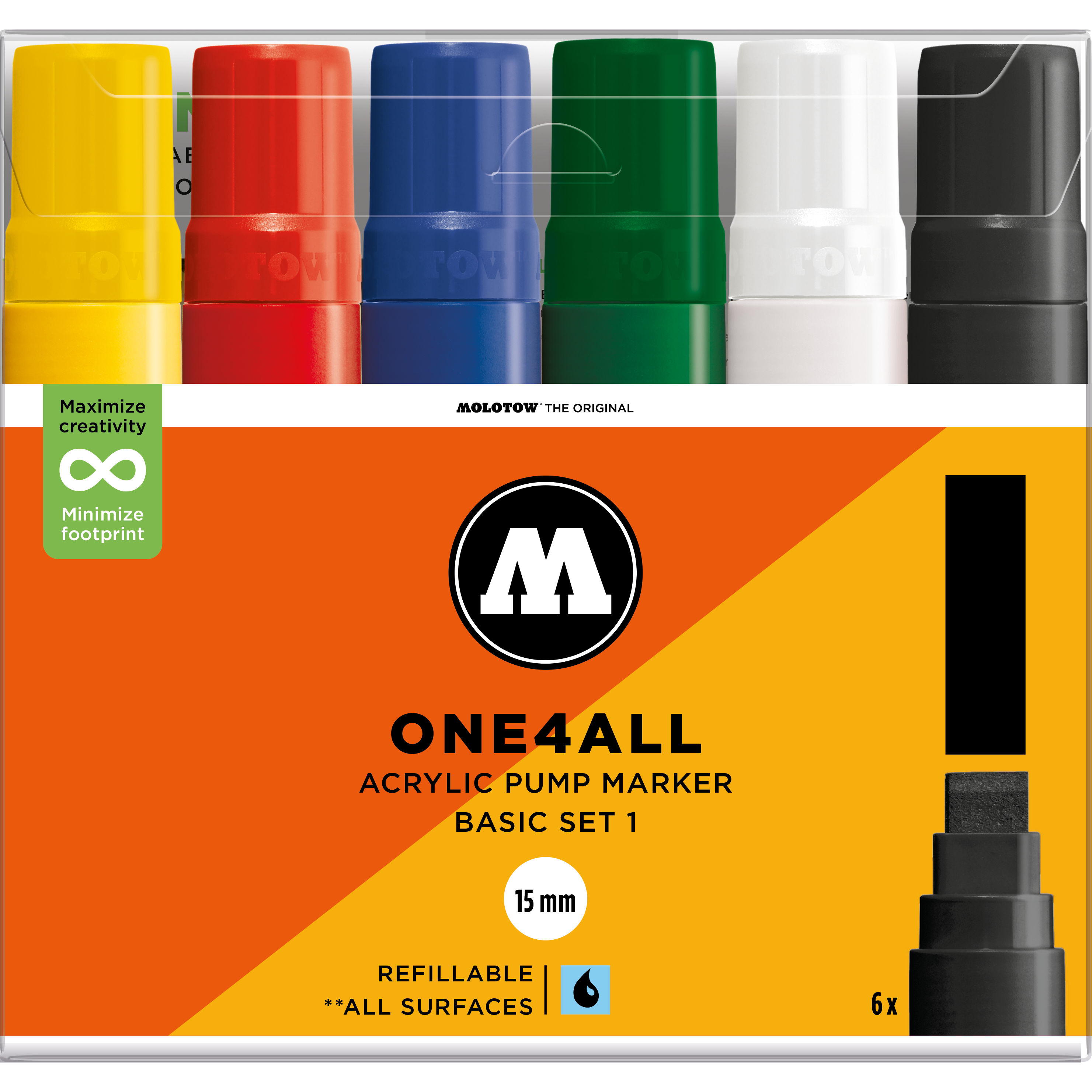 Set da 6 One4All 15 mm Basic 1