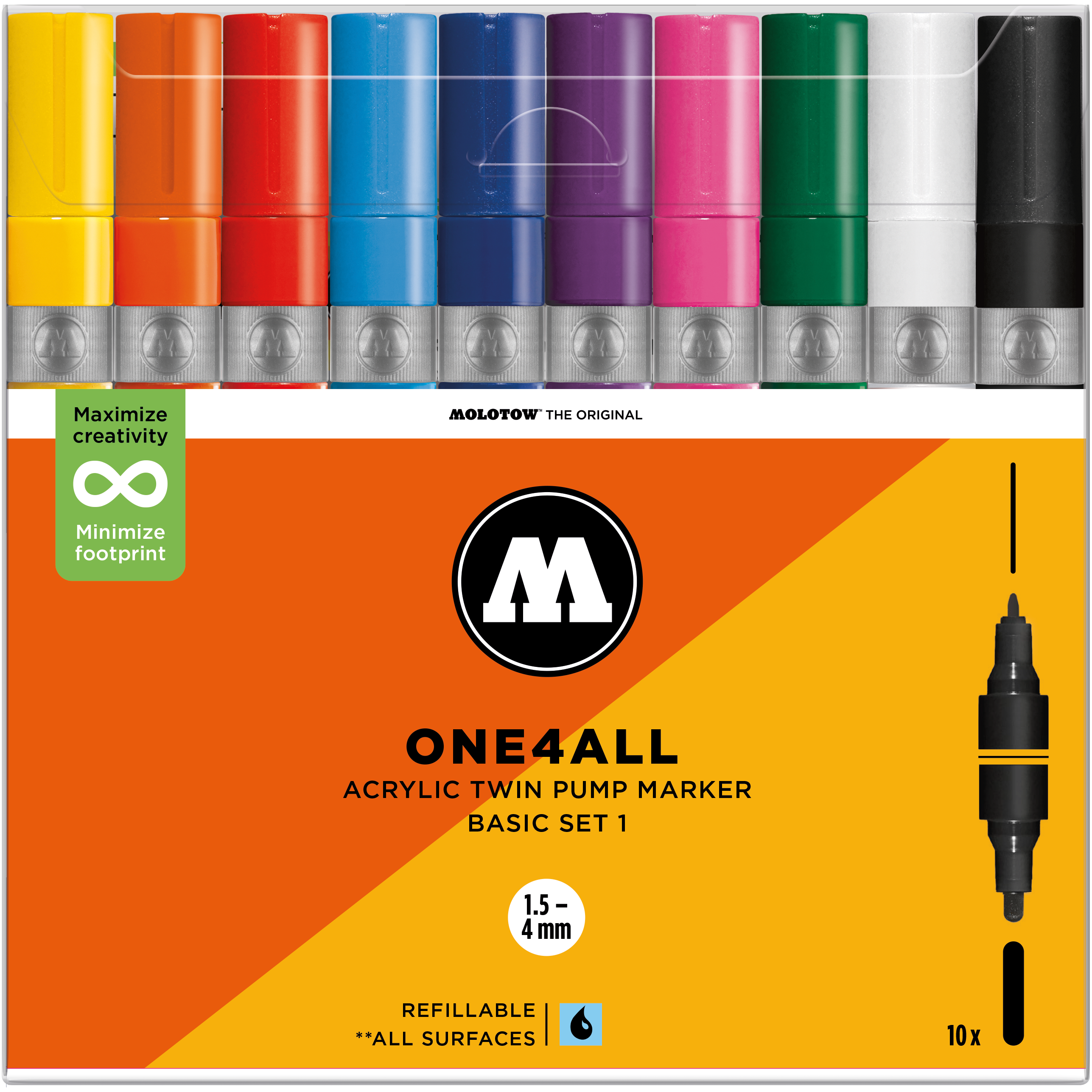 Set da 10 Acrylic Twin Basic 1