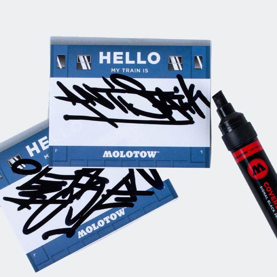 Sticker Set "HELLO my paint is" — 25 pz