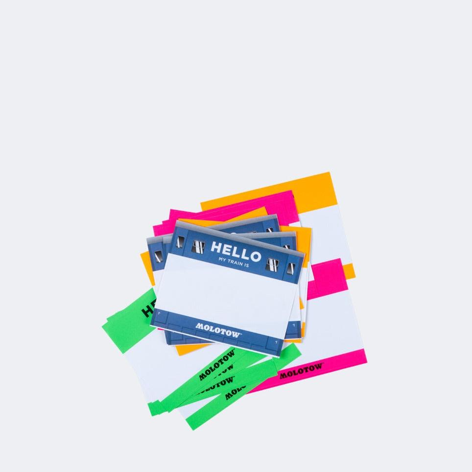 Sticker Set "HELLO my paint is" — 25 pz